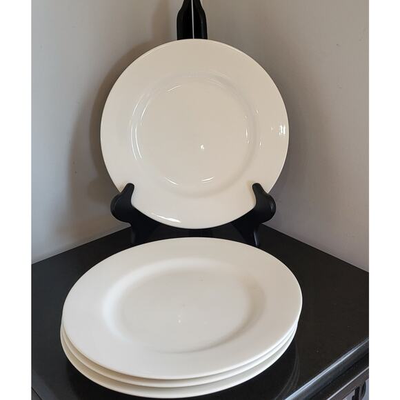 Pier 1 White New Essentials Classic Rimmed Salad Plate (Set of 4)